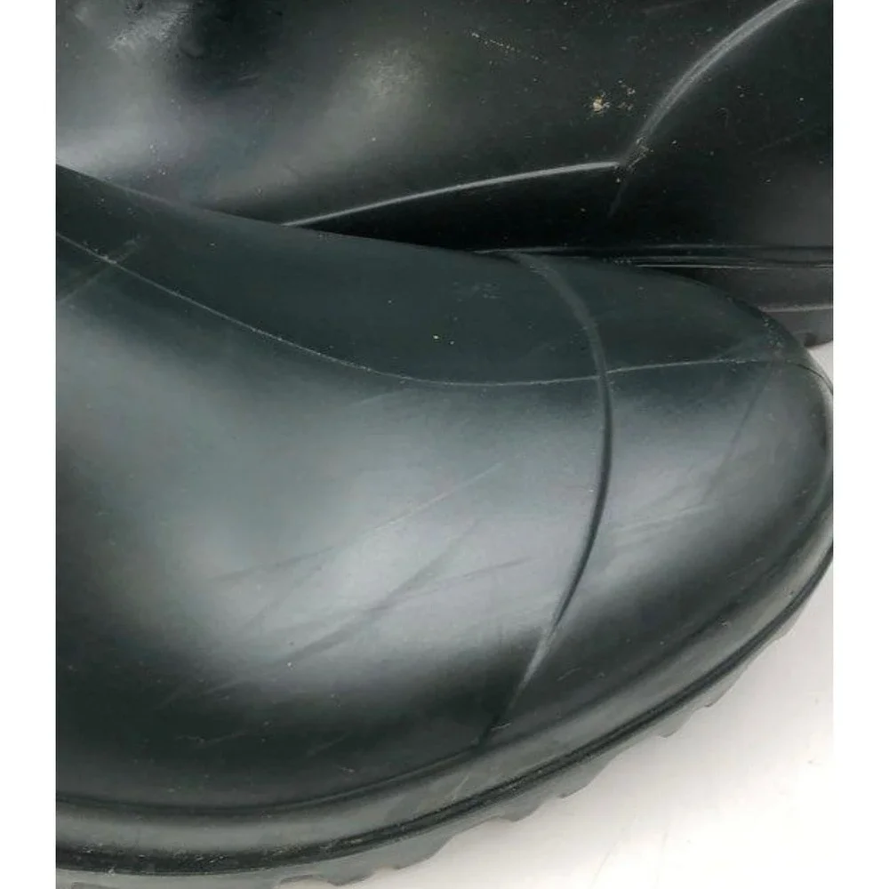 UGG Rain Boots Mens Size 9 Black Matte Rubber Tall Waterproof Excellent